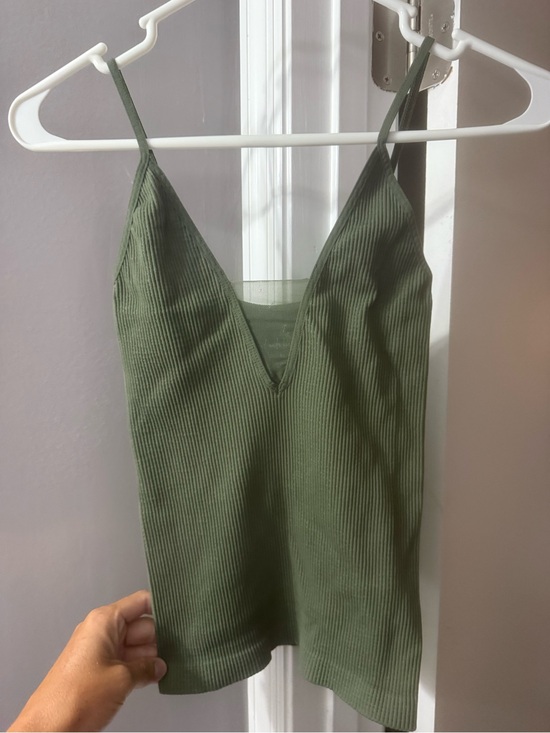 Free People Tops - Free People Ribbed V-Neck Camisole in Olive